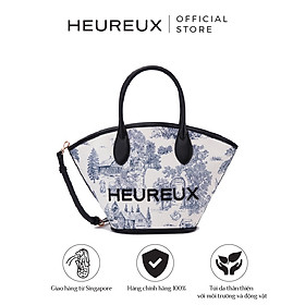 Túi Tote thương hiệu Hàn Quốc HEUREUX - Jardinet Arc làm bằng vải BCI Cotton phù hợp với đi học, đi làm - Họa tiết