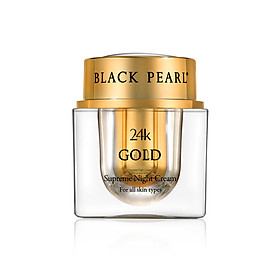 Kem Dưỡng Đêm Vàng 24K Black Pearl - 24k Gold Supreme Night Cream - Có Nguồn Gốc Từ Biển Chết - Xuất Xứ Israel - Làm Trẻ Hóa Vẻ Đẹp Tự Nhiên Và Sức Sống Của Làn Da Trong Khi Bạn Ngủ.