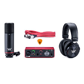 Focusrite Scarlett Solo Studio Gen 3 Sound Card Âm Thanh Hàng Chính Hãng - Focus USB Audio Interface SoundCard (3rd - Gen3) - Kèm Móng Gẩy DreamMaker