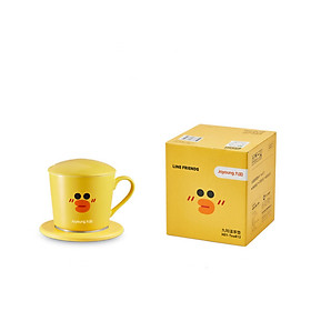 Cốc làm nóng siêu tốc JOYOUNG Line Friends với lớp tráng giữ nhiệt