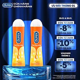 Bộ Gel Bôi Trơn Durex Warming 2 Chai 100ml ( New )
