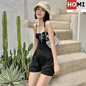Áo dây thun họa tiết hoa lá mùa hè Homi Fashion
