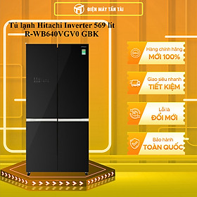 R-WB640VGV0(GBK) - Tủ lạnh Hitachi Inverter 569 lít R-WB640VGV0(GBK) - HÀNG CHÍNH HÃNG - GIAO HCM