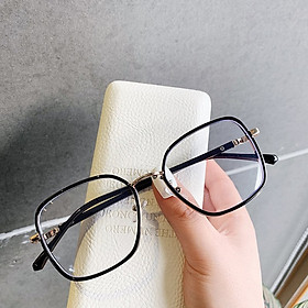 Kính cận thời trang gọng nhựa mắt kính không độ phong cách Hàn Quốc