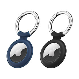 Case Dành Cho AirTag Silicon ESR Cloud Keychain Case- Hàng Chính Hãng - Đen - Xanh Dương