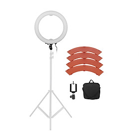 Đèn LED Hình Nhẫn Hỗ Trợ Quay Video Andoer Tự Điều Chỉnh Ánh Sáng Màu Sắc (5500K 36W)