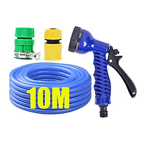 Mua Bộ dây vòi xịt tưới cây  rửa xe 7-10M (cút nhựa nối nhựa xanh) 206843