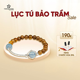 Vòng tay Trầm Hương tự nhiên Lục Tú Vân Hà - An nhiên mix charm bạc 925 cao cấp -  Trầm Tốc Việt Nam - Thiên Mộc Hương