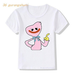 ÁO THUN UNISEX hoạt hình huggy PHÔNG NAM NỮ GIA ĐÌNH CẶP ĐÔI CÓ SIZE TRẺ EM CHO BÉ TRAI GÁI AOMIVN