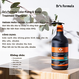 Combo Dầu Gội Xả Chăm sóc tóc nhuộm dưỡng tóc bóng mượt Dr's Formula