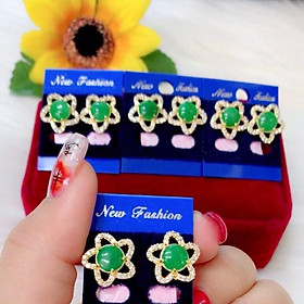 Bông tai nữ cao cấp dát vàng 18k