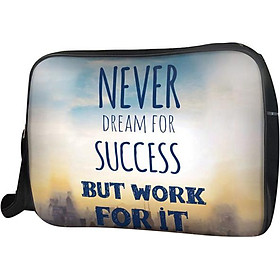 Túi Đeo Chéo Hộp Unisex Never Dream For Success - T Work