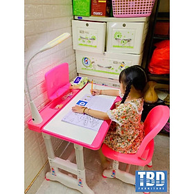 Mua Bộ Bàn Ghế Học Sinh Thông Minh B02  Size 70cm  Tăng Chỉnh Độ Cao  Tặng Đèn LED  Nghiêng Mặt Bàn