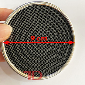 Miếng sứ gốm Ceramic 9cm chụp Đầu Đốt Họng chia lửa bếp gas Hồng Ngoại Kèm Vòng đai thép cố định hàng nhập khẩu - Điện lạnh Thuận Dung