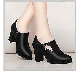 BOOTS NỮ - BỐT NỮ CAO 7CM CỔ THẤP SANG CHẢNH CAO CẤP