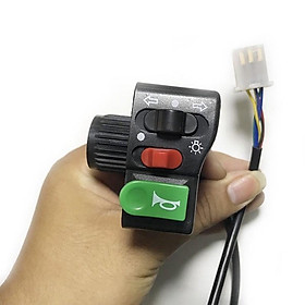Cụm công tắc đèn còi xinhan xe đạp điện