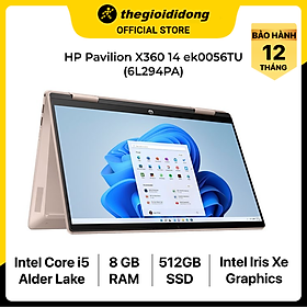 Hình ảnh Laptop HP Pavilion X360 14 ek0056TU i5 1235U/8GB/512GB/14"F/Touch/Pen/Win11/( 6L294PA )/Vàng - Hàng Chính hãng