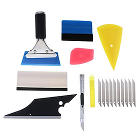 8in1 Squeegee Window Tinting Tuck Film Install Car Wrapping Applicator Tools