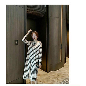 VÁY LEN BẦU MÙA ĐÔNG CÓ MŨ-Đầm bầu len mùa đông