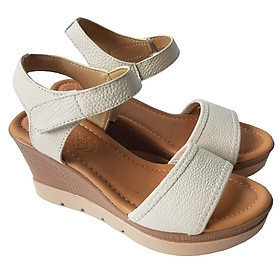 Giày Đế Xuồng Nữ BIGGBEN Da Bò Thật Cao 7 Phân SDX77