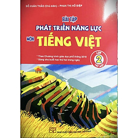 Sách - Bài tập phát triển năng lực môn Tiếng Việt lớp 2 Tập 1