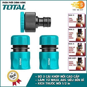 Mua Bộ 5 khớp nối 1/2in dùng cho máy xịt rửa  tưới cây TOTAL THHCS05122 - Có tách lẻ  Chất liệu nhựa ABS - Tốc độ 247