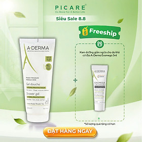 Gel Rửa Mặt và Tắm Cho Da Đang Bị Kích Ứng A-Derma Shower Gel Hydra-Protective (200ml)