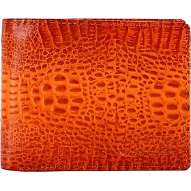 Ví Nam Vân Cá Sấu Nguyên Con Huy Hoàng HT2147 (12.5 x 10 cm) - Vàng