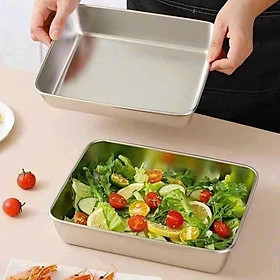 Mua HỘP INOX ĐỰNG THỰC PHẨM CÓ NẮP SIZE TO SIÊU TIỆN LỢI
