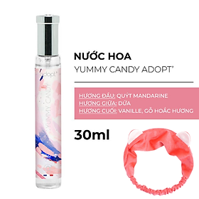 Nước Hoa Nữ Adopt' Yummy Candy 30ML Mùi Hương Ngọt Ngào Tươi Mới, Tặng Kèm Băng Đô Thời Trang