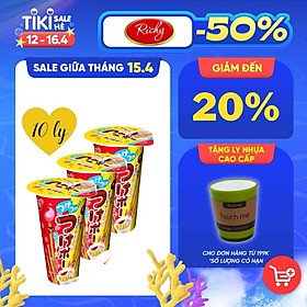 Bánh chấm Wismo Ly Kem socola dâu 35gx10