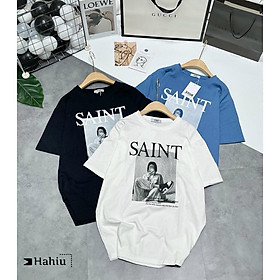 Áo phông cotton nữ SAINT 3158, chất sang xịn mịn form rộng unisex FFSTORE
