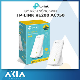 Bộ Kích Sóng Wifi Repeater Băng Tần Kép AC750 TP-Link RE200 - Hàng Chính Hãng