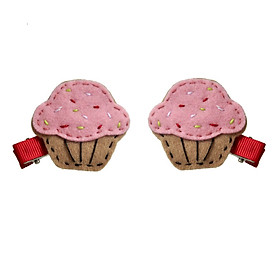 Kẹp Tóc Cupcake Cho Bé Latin Handmade LT376H