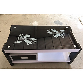 Mua Bàn trà  bàn phòng khách  bàn sofa mặt kính cường lực in hoa văn cao cấp hiện đại - BT005