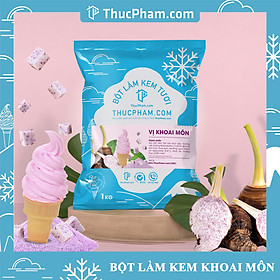 [ĂN BAO GHIỀN❤️] Bột Làm Kem Tươi THUCPHAM.COM Vị Khoai Môn 1kg - Công Thức Độc Quyền Hương Vị Mới, Không Gắt, Không Hắc