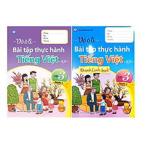 Sách - Combo Vở ô li bài tập Thực hành Tiếng Việt lớp 3 - Quyển 1 + 2 ( KN)