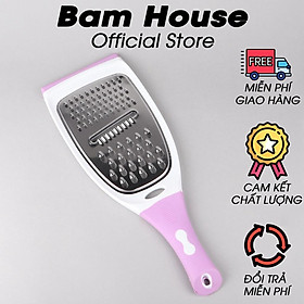 Dụng cụ bào rau củ 3 kiểu inox Bam House có tay cầm cao su siêu bén cao cấp BTC06 - Gia dụng bếp