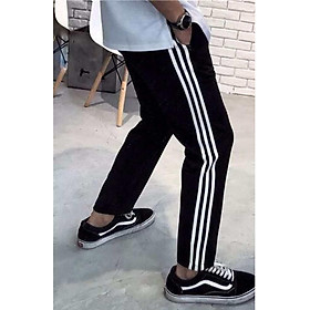 quần 3 sọc suôn unisex nam nữ vải nỉ cotton cao cấp form đẹp - 3 line striped pants