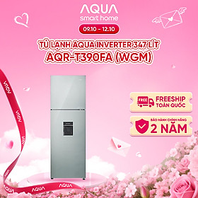 Tủ lạnh Aqua Inverter 347 lít AQR-T390FA(WGM) - Bảo hành 2 năm - Freeship toàn quốc - Hàng chính hãng