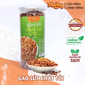 Gạo lứt sấy cháy tỏi ăn liền MAILEY hũ 300G