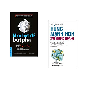 Combo 2 cuốn sách: Khác Biệt Để Bứt Phá + Hùng mạnh hơn sau khủng hoảng