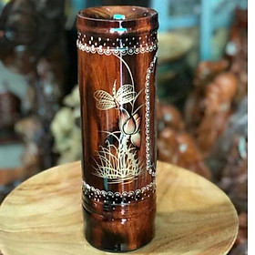 Mua Ống đựng nhang gỗ cao 25cm