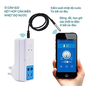 Mua Ổ cắm thông minh kèm cảm biến nhiệt độ nước kiểm soát bằng smartphone