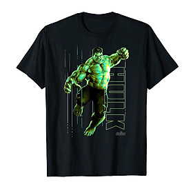 Áo thun cotton unisex in hình Marvel Infinity War Incredible Hulk Jump Smash-8932