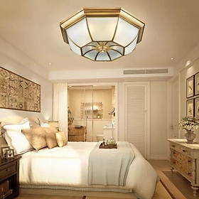 Mua Đèn ốp trần đồng truyền thống C7020 - 400mm khuyến mại bóng led DT