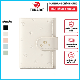 Ví nữ ngắn mini cầm tay chính hãng TAILIAN nhỏ gọn nhiều ngăn đựng tiền da cao cấp cực đẹp giá rẻ TM15 - Tukado