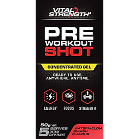VitalStrength Pre Workout Shot Watermelon Smash 5 Pack
