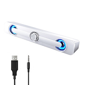 SADA V-111 Computer Speaker USB Wired Powerful Bar Stereo Subwoofer Bass Speaker Surround Sound Box for PC Laptop Phone