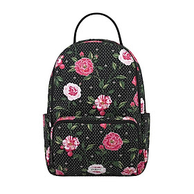 Cath Kidston - Ba lô đi học/đi làm/P Bckpck Tea Rose Midscale - Tea Rose Midscale - Black -1041644